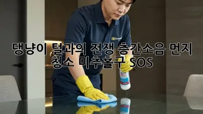 🐾 댕냥이 털과의 전쟁! 층간소음 먼지 청소, 미추홀구 SOS 🚨